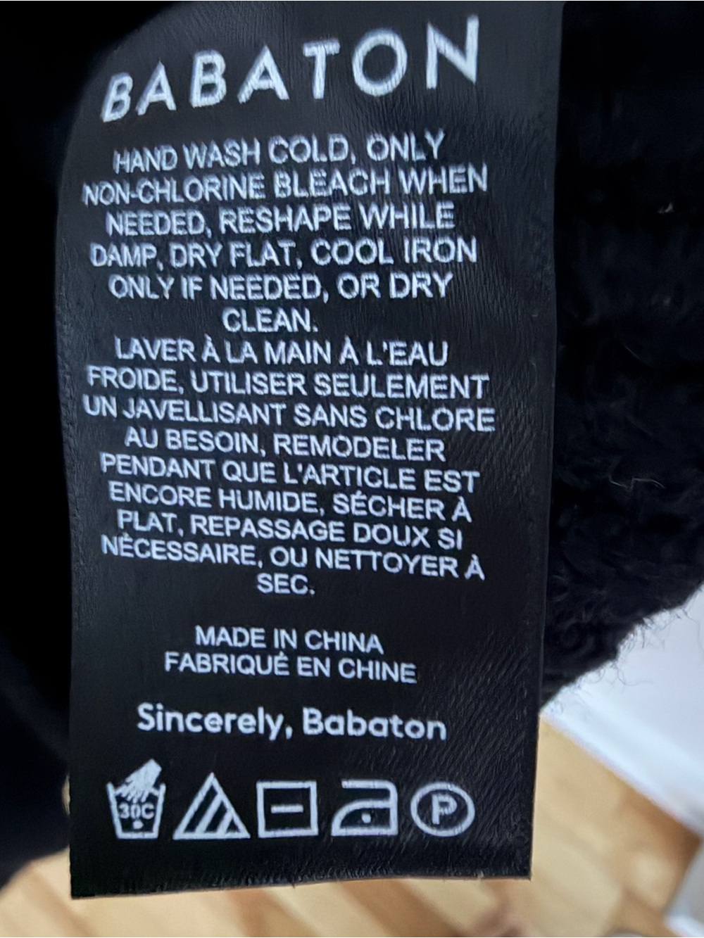 Babaton Black Merino Wool Turtleneck Sweater - Picture 3 of 6